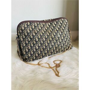 🛍️ Dior Authentic Navy Monogram Trotter  Diorissmo Messenger Crossbody Bag